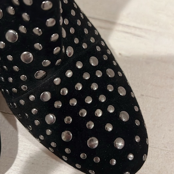 Vince Camuto Drista Black Suede Studded Bootie - Picture 3 of 4